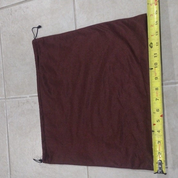 Unbranded Burgundy Drawstring Storage Dust Bag Sized 14.5 x 15-inch - Picture 4 of 6